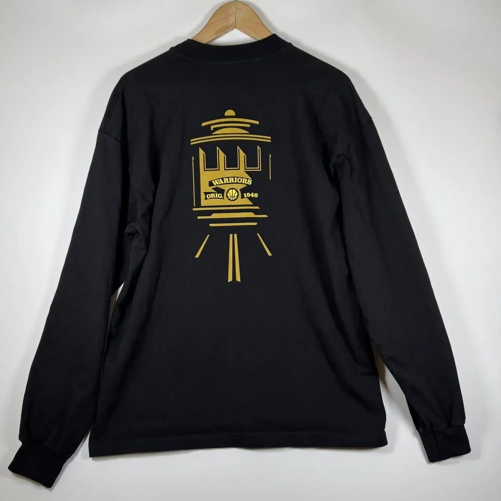 Golden State Warriors Shirt Mens Large‎ NBA Basketball Cable Car 1873 2023 USA